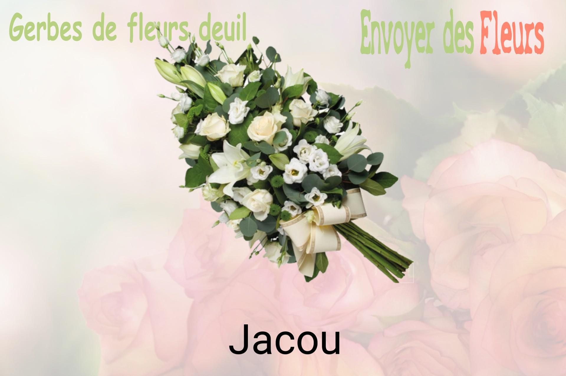 Gerbe de fleurs de deuil livrée à Jacou
